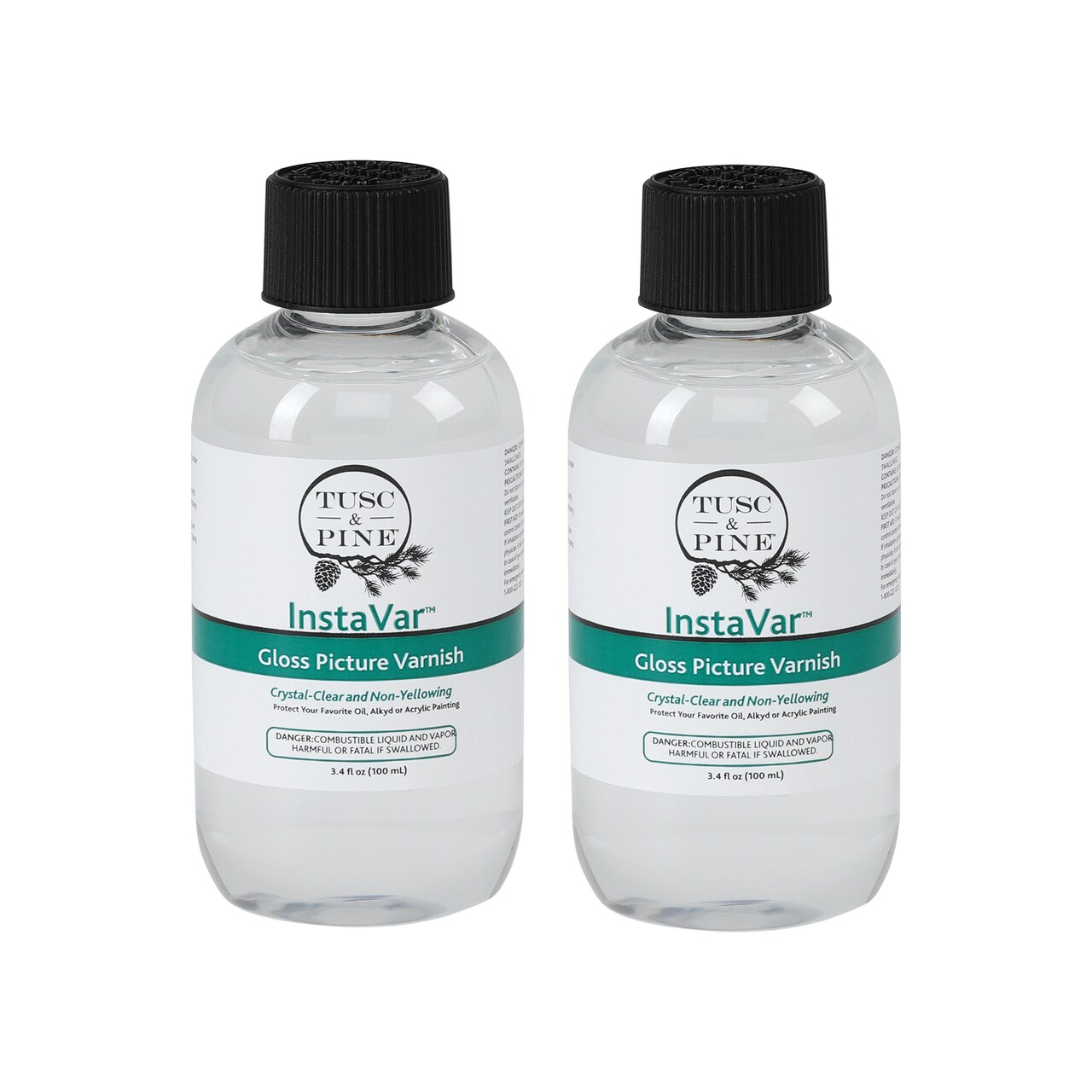 Tusc & Pine InstaVar™ Gloss Picture Varnish - Archival Quality Varnish for Oil, Alkyd, and Acrylic Artists